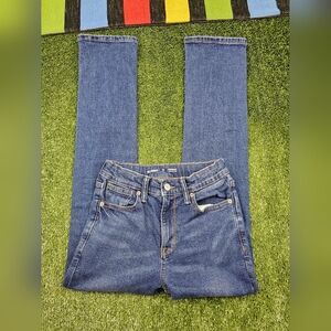 Old Navy Boys Straight Leg Jeans Slim Fit Size 12 Color Blue Adjustable Waist